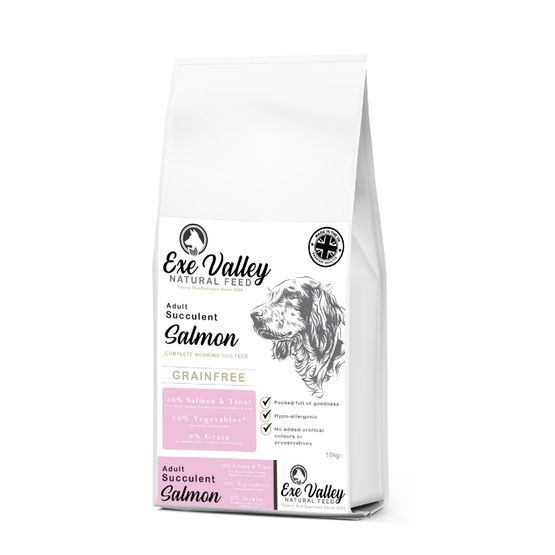 Exe Valley Succulent Salmon &amp; Trout Grain Free Dog Food - 10kg