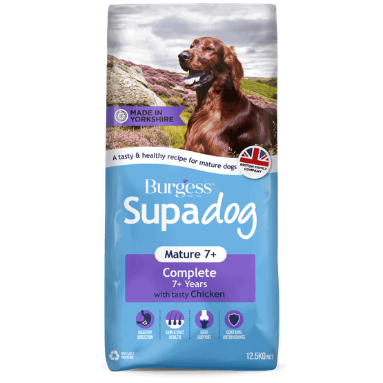 Supadog Tasty Chicken 7+ Mature Dog Food - 12.5kg