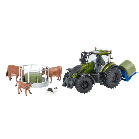 Britains Metallic Green Valtra Tractor 1:32 Scale Model Playset