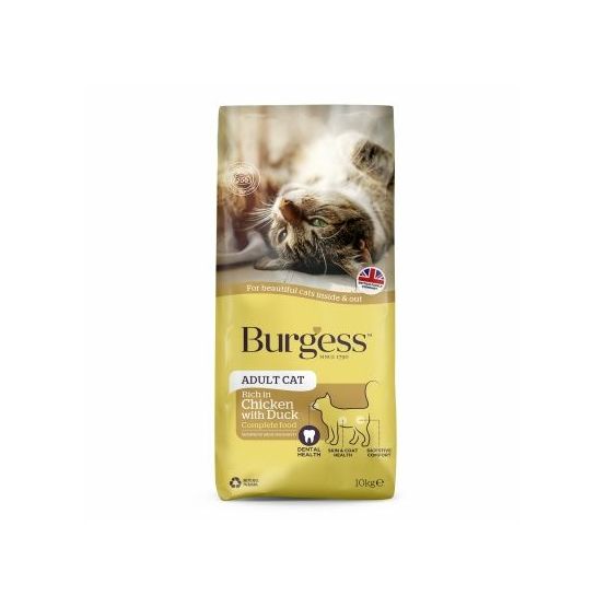 BURGESS SUPACAT 10KG CHICKEN CBU0511
