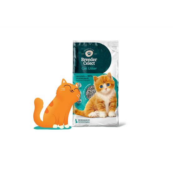 FIBRECYCLE CELECT CAT LITTER 30LTR CSU0379/765255 BREEDER