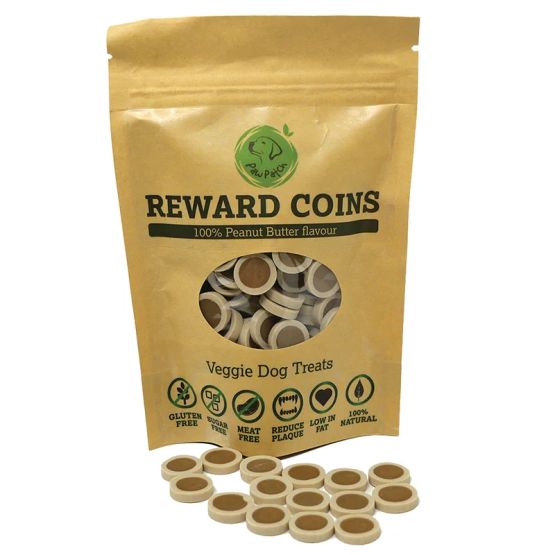 Miro &amp; Makauri Peanut Butter Dog Training Reward Coin Treats - 100g
