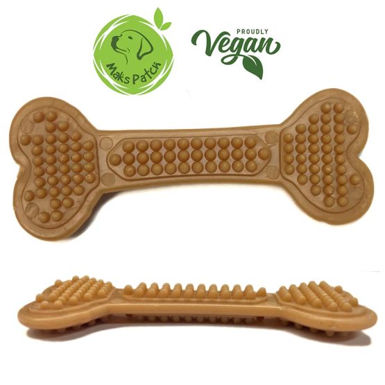 Miro BumpiBone Peanut Butter &amp; Banana Dental Bone Dog Treat
