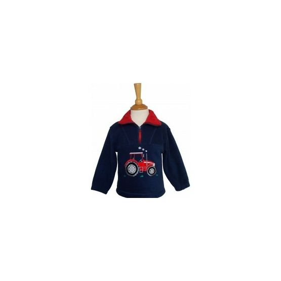 British Country Collection Big Red Tractor Children's Fleece Jacket