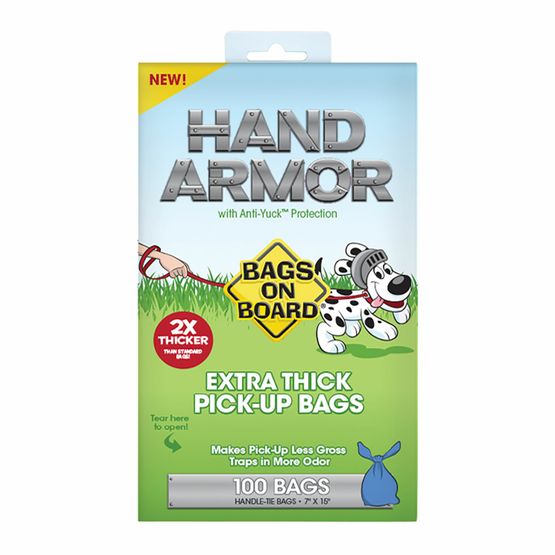 BAGS ON BOARD HAND ARMOUR 2X EXTRA THICK PICK-UP BAGS