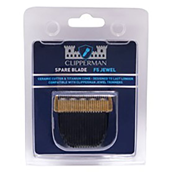 CLIPPERMAN F5 TITANIUM &amp; CERAMIC BLADE SET FOR JEWEL
