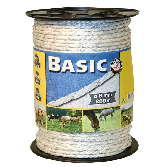 Corral Basic Fencing Rope C/W Tinned Iron Wires 200m