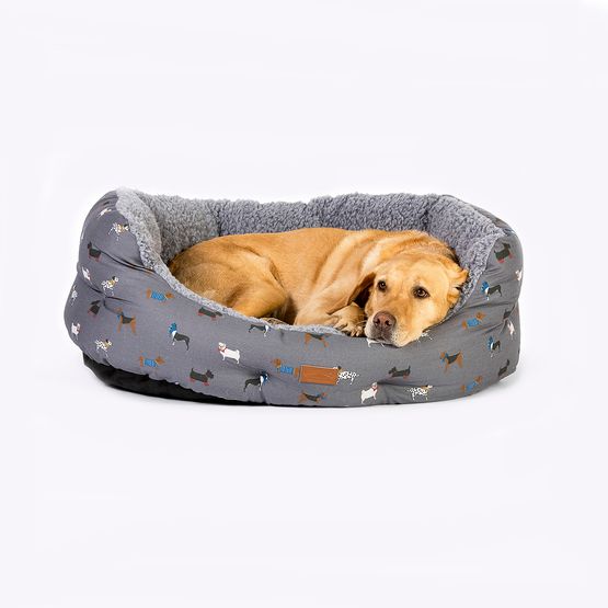 Danish Design Fatface Marching Dogs Deluxe Slumber Bed