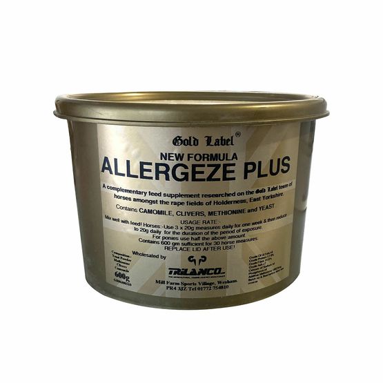 Gold Label Allergeze Plus Allergy Relief for Horses 600g Tub