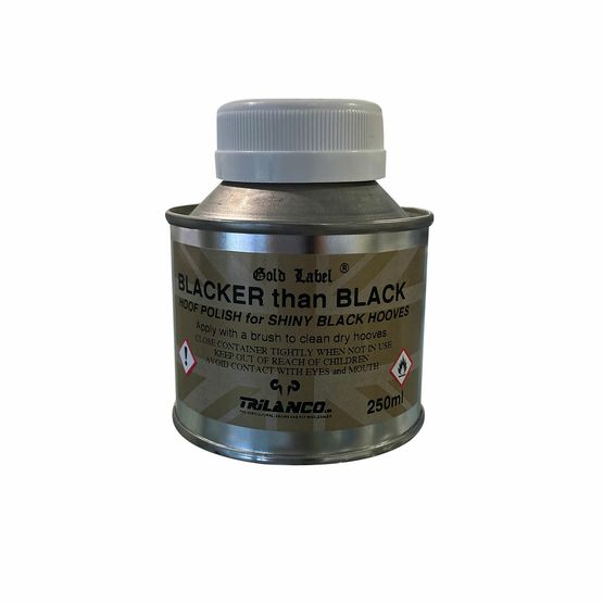 Gold Label Blacker Than Black Hoof Polish For Horses
