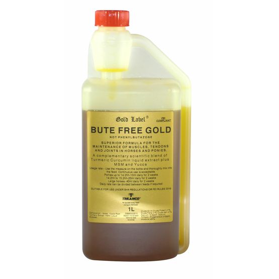 Gold Label Bute Free Liquid for Horses