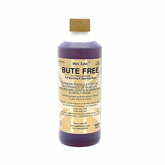 Gold Label Canine Bute Free For Working &amp; Sporting Dogs