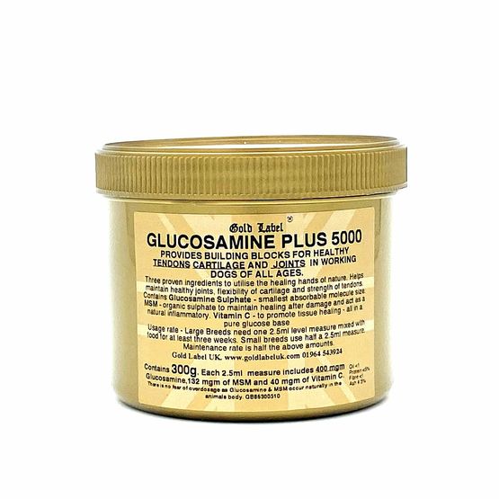 Gold Label Canine Glucosamine Plus 5000 For Working Dogs