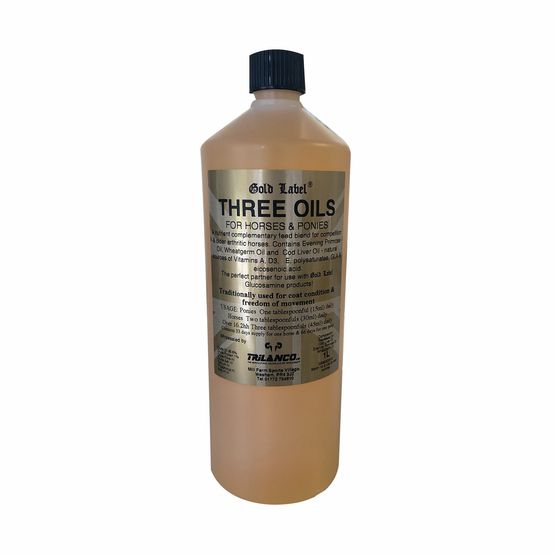 Gold Label Three Oils For Horses &amp; Ponies