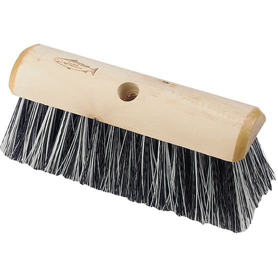 HILLBRUSH YARD BROOM BLACK &amp; WHITE POLYPROP