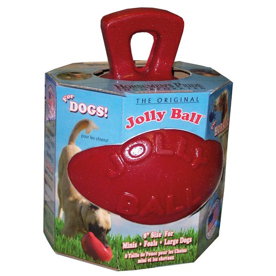 Jolly Pets Dual Tug &amp; Throw Dog Play Ball - Red