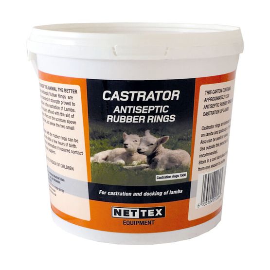 Nettex Castrator Antiseptic Rubber Rings