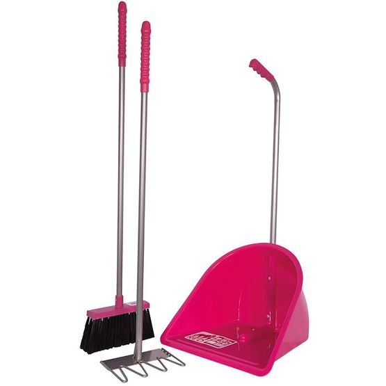 Red Gorilla Tubtrug Tidee Rake, Broom &amp; Scoop Companion Set