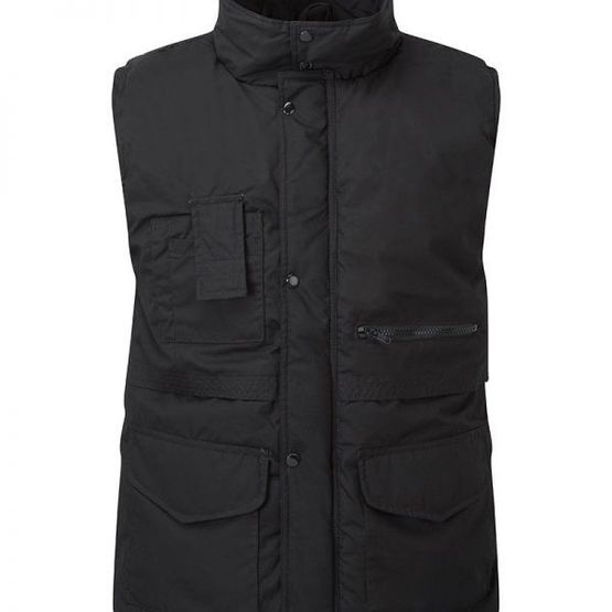 Castle Wroxham Modern Body Warmer Gilet - Black