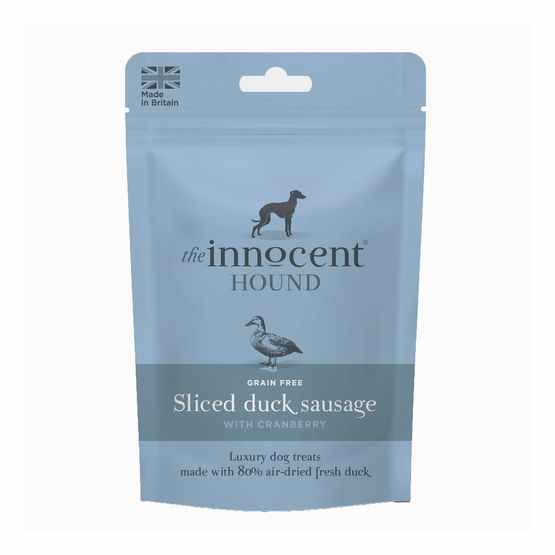 THE INNOCENT HOUND SLICED DUCK SAUSAGE WITH CRANBERRY TREATS