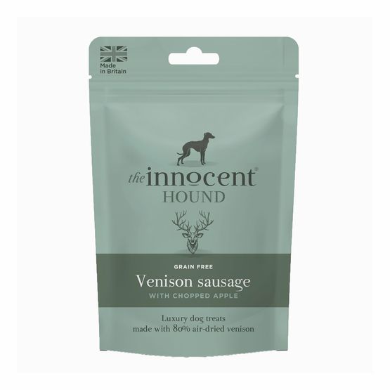 THE INNOCENT HOUND VENISON SAUSAGE WITH CHOPPED APPLE TREATS