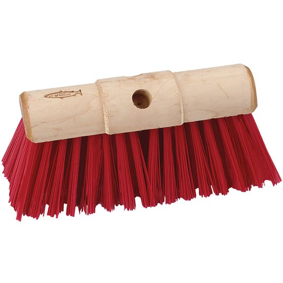 HILLBRUSH YARD BROOM RED PVC