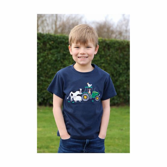 British Country Collection Farmyard Childrens T-Shirt