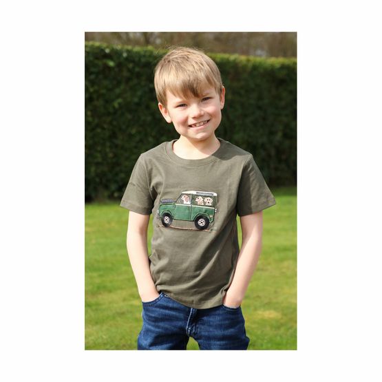 British Country Collection LIMITED EDITION Offroader &amp; Dogs Childrens T-Shirt