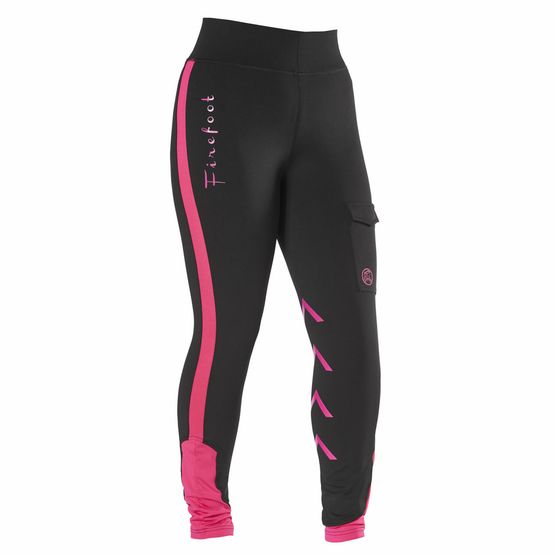 FIREFOOT RIPON REFLECTIVE BREECHES LADIES BLACK/PINK