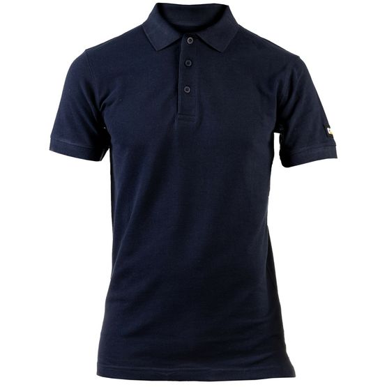 Caterpillar Essentials Pique Cotton Polo Shirt - Blue