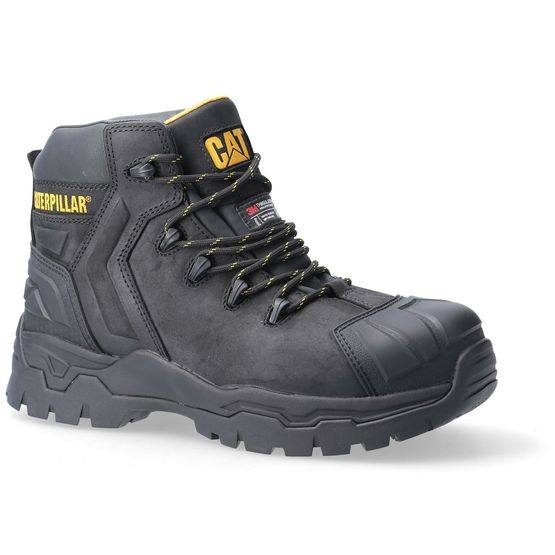 Caterpillar Black Everett S3 Waterproof Metal Free Safety Boots