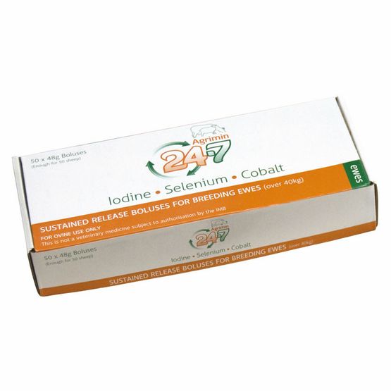 Agrimin 24-7 Iodine, Selenium &amp; Cobalt Sheep Bolus