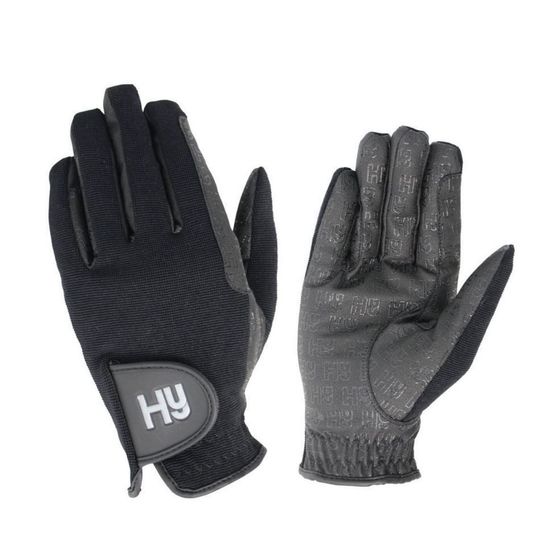 HY5 Black Ultra Grip Warmth Riding Gloves