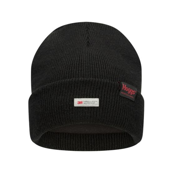 Hoggs Knitted Thinsulate Waterproof Beanie Hat - Black