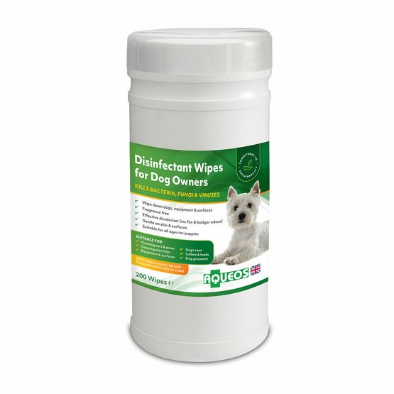 AQUEOS DISINFECTANT WIPES FOR DOGS OWNERS