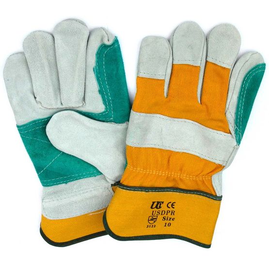 Tony Mitchell Super Rigger Comfort-Fit Gloves - Yellow/Green