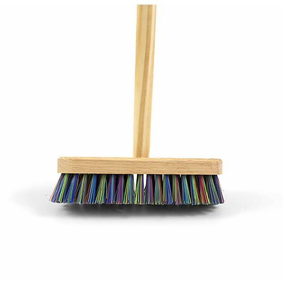 HILLBRUSH STIFF DECK SCRUB WITH HANDLE