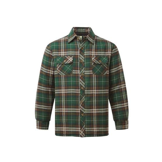Castle Neath Padded Shirt Green