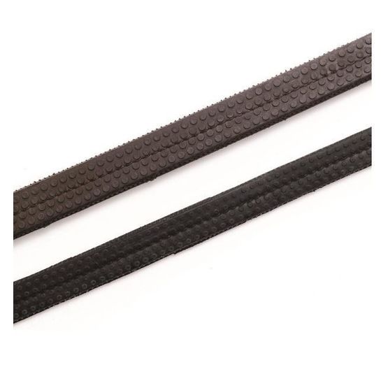 1/2"  Pony Rubber Show Reins - Black