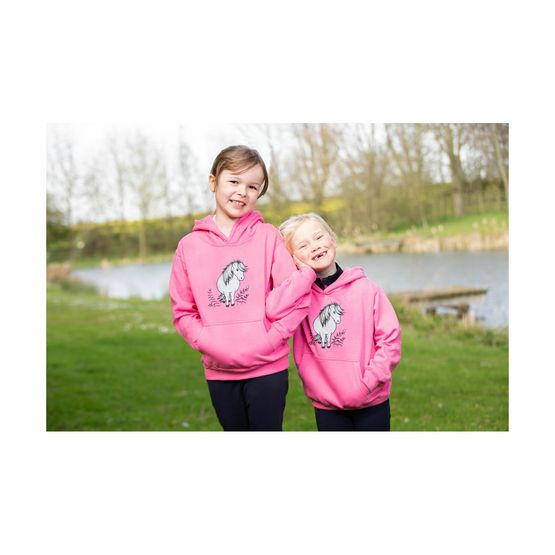 British Country Collection Candy Floss Pink Bracken Pony Children's Hoodie