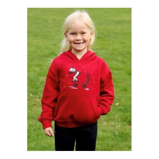 British Country Collection Christmas Snow Pony Glittering Hoodie