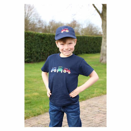 British Country Collection Three Tractors Childrens T-Shirt