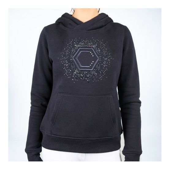 Girl's Coldstream Next Generation Swanlaws Navy Diamante Hoodie