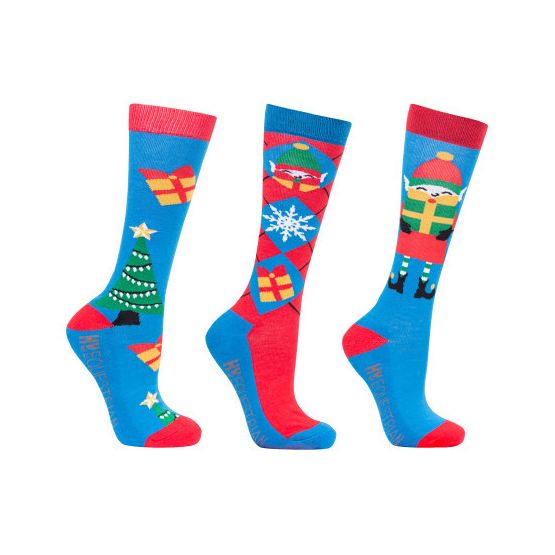 Hy Equestrian Jolly Elves Children's Socks (Pack of 3)