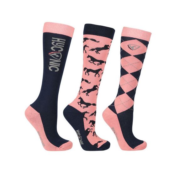 HYCONIC Pattern Socks by Hy Equestrian (Pack of 3)
