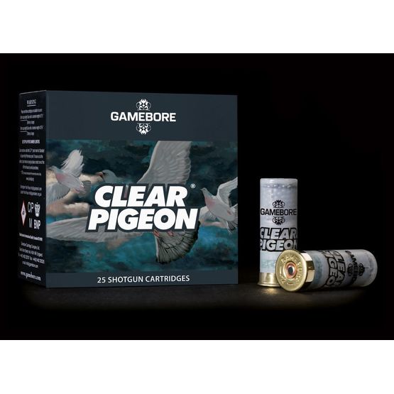 Gamebore Clear Pigeon 6/32 Plastic Shotgun Cartridges 12g