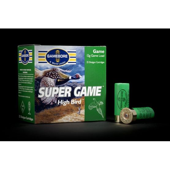 Gamebore Supergame Hi Bird 5/32 Fibre Shotgun Cartridges 12g