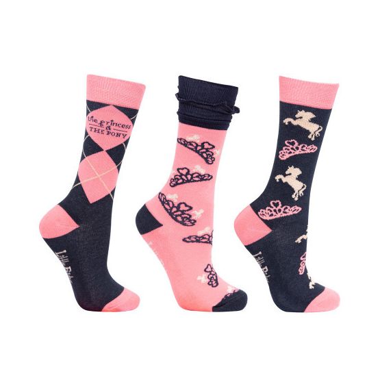 The Princess and the Pony Socks by Little Rider (Pack of 3)