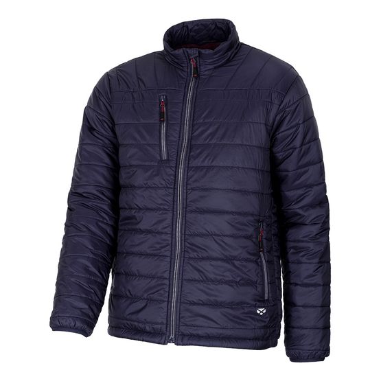 Hoggs Kingston Lightweight Full Quilted Jacket - Navy/Merlot