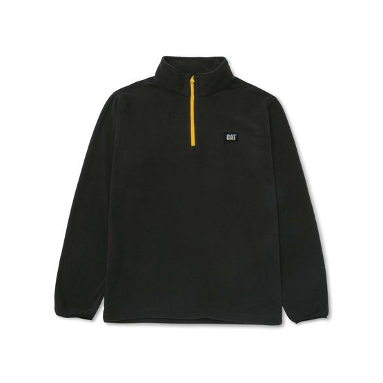 Caterpillar Cat Microfleece Quarter Zip Black
